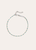 Pulseira Dots Turquoise Enamel Prata