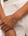 Pulsera Dye Dots Pastel Acero Baño Oro