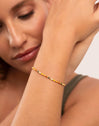 Harvest Colors Stainless Steel Gold Bracelet