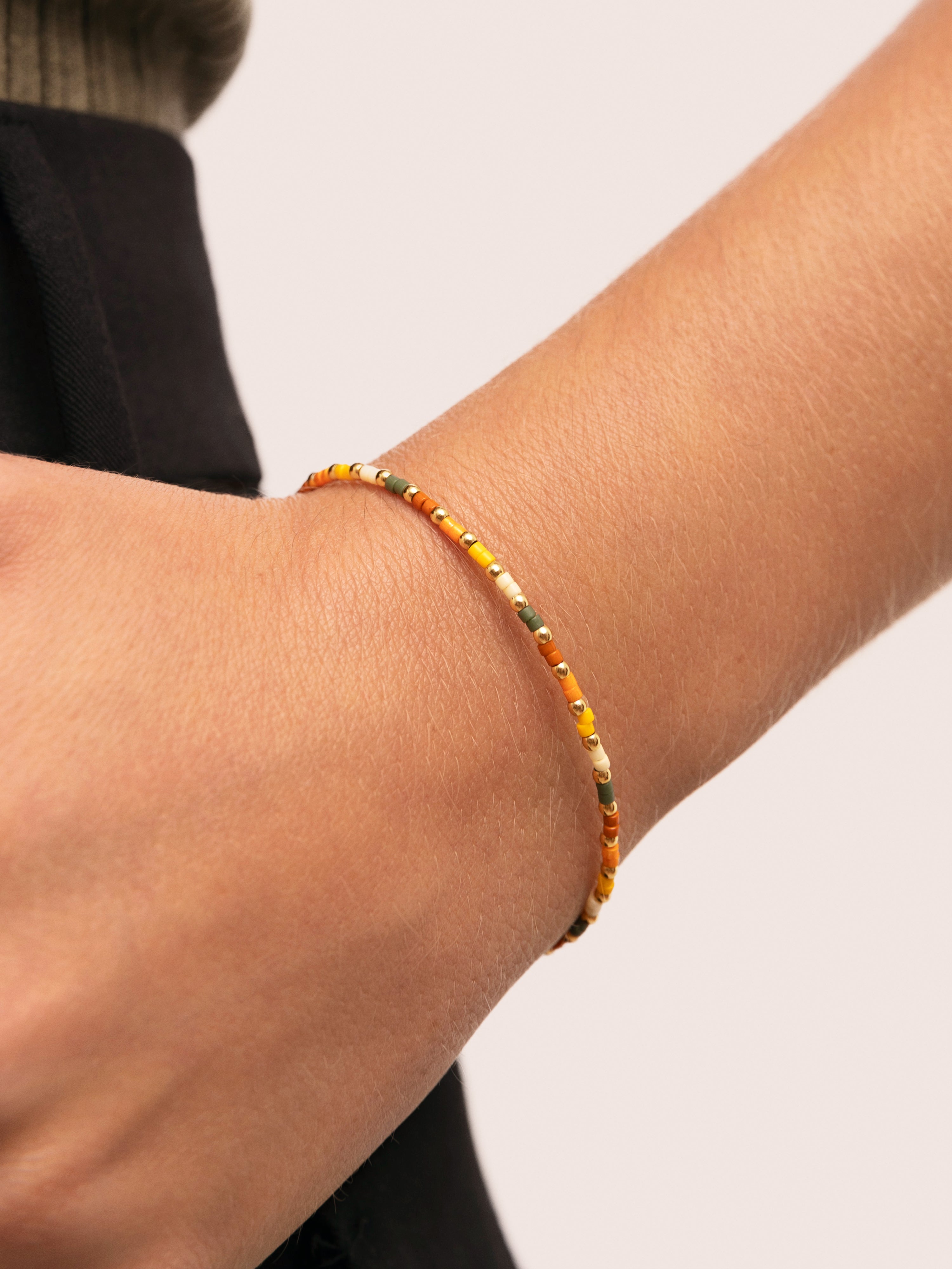 Harvest Colors Stainless Steel Gold Bracelet