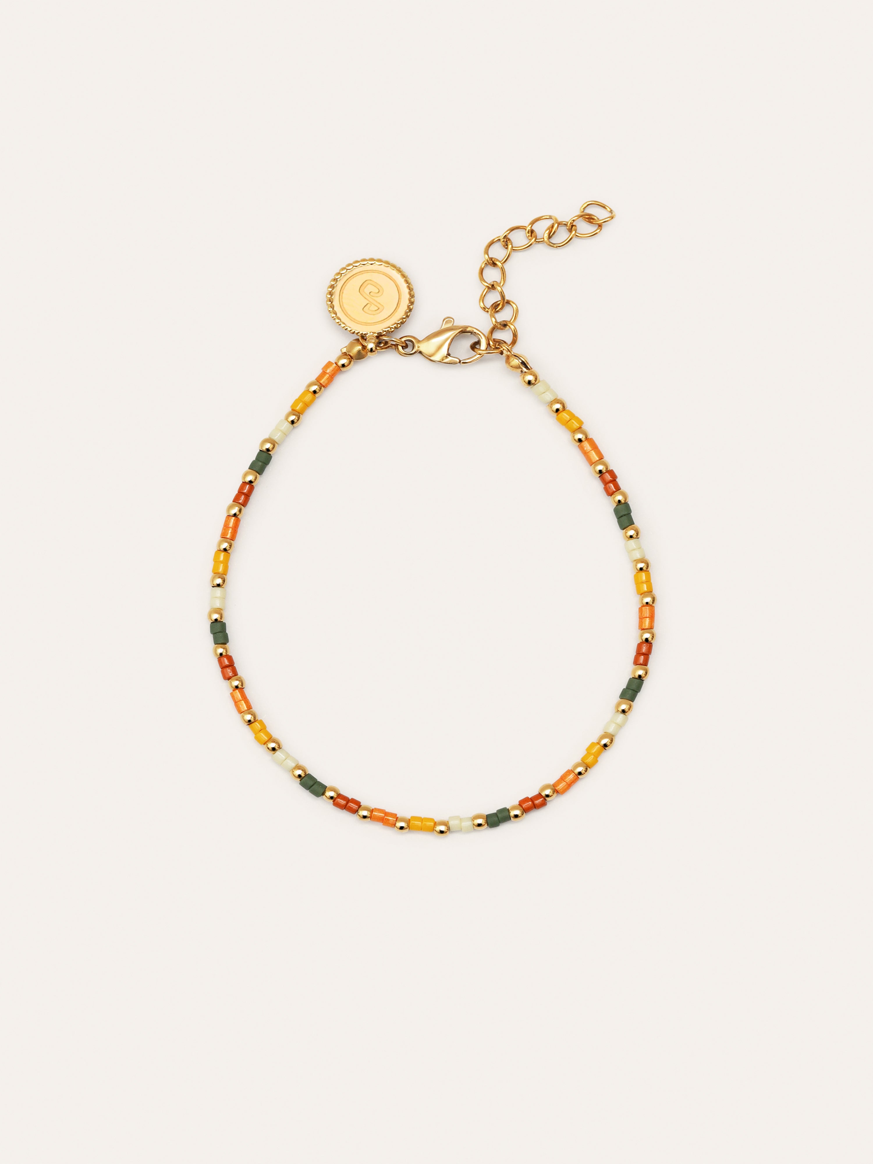 Harvest Colors Stainless Steel Gold Bracelet
