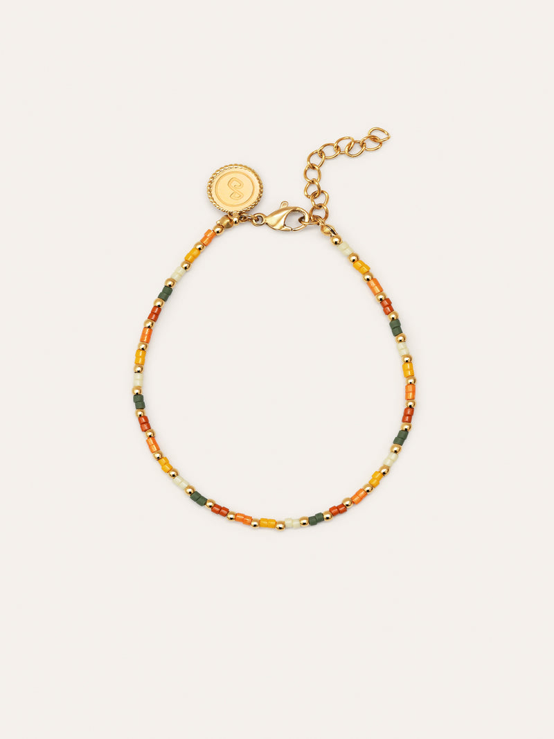 Harvest Colors Stainless Steel Gold Bracelet