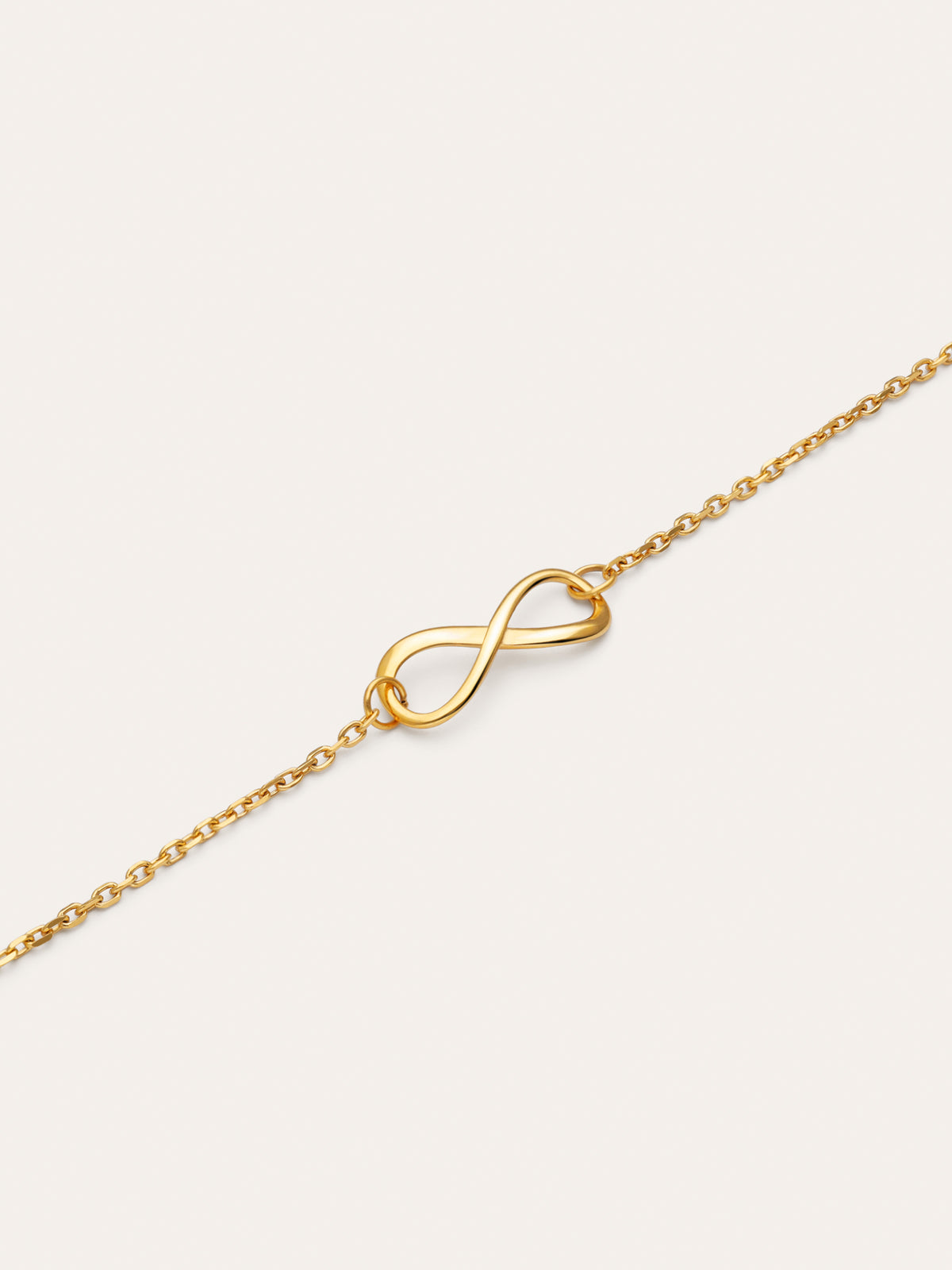 Imagen detalle de Pulseira Infinito Aço Banhada a Ouro