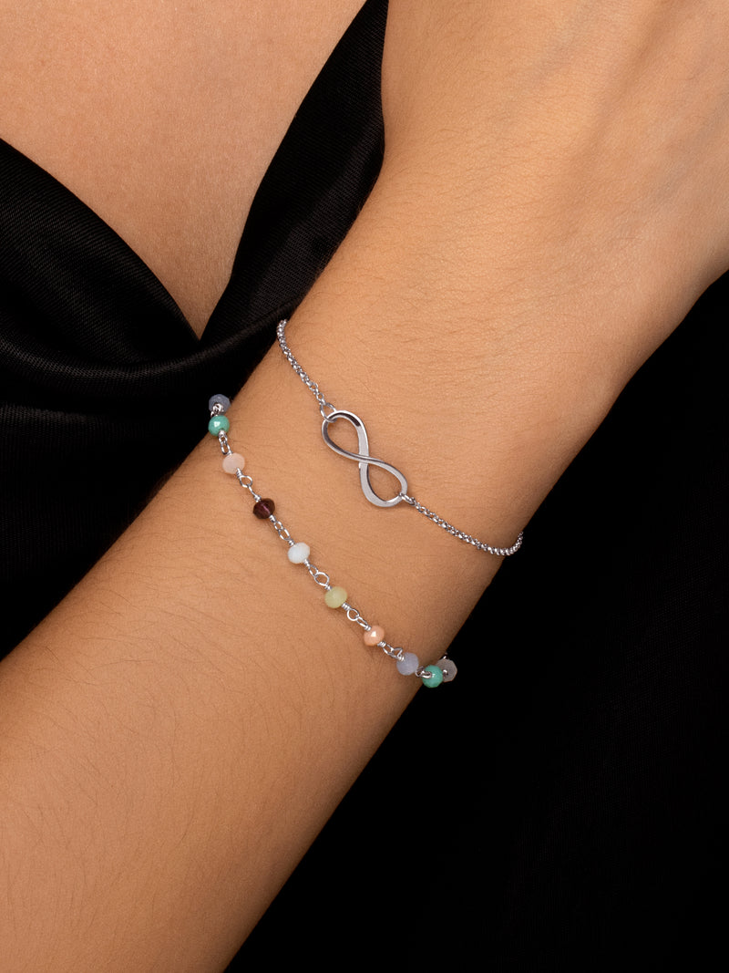Pulseira Infinito Prata