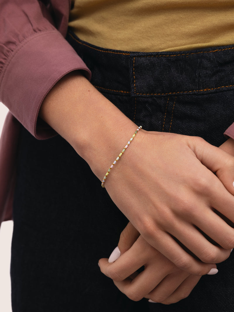 Joy Colors Stainless Steel Gold Bracelet
