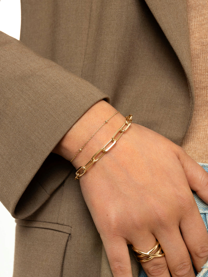 Dots Armband Silber, vergoldet