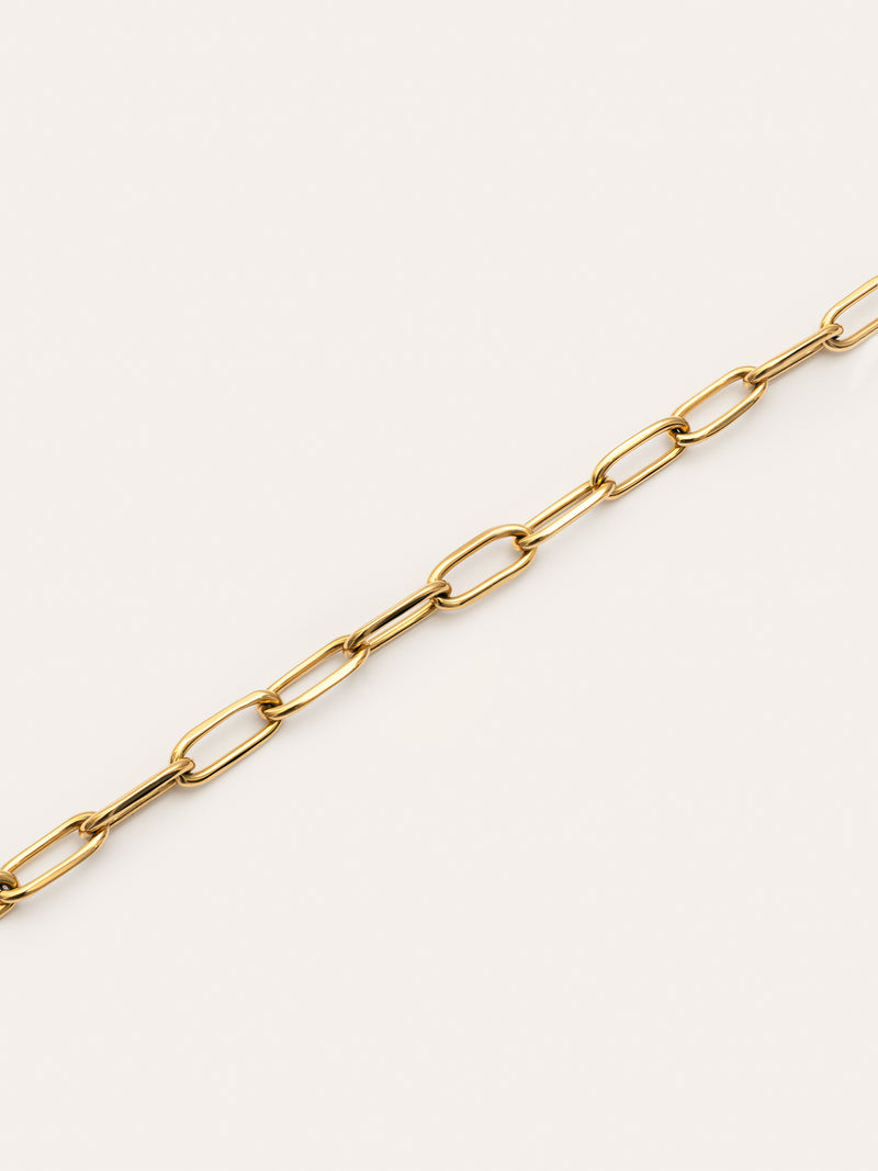 Bracelet Link Acier Plaqué Or