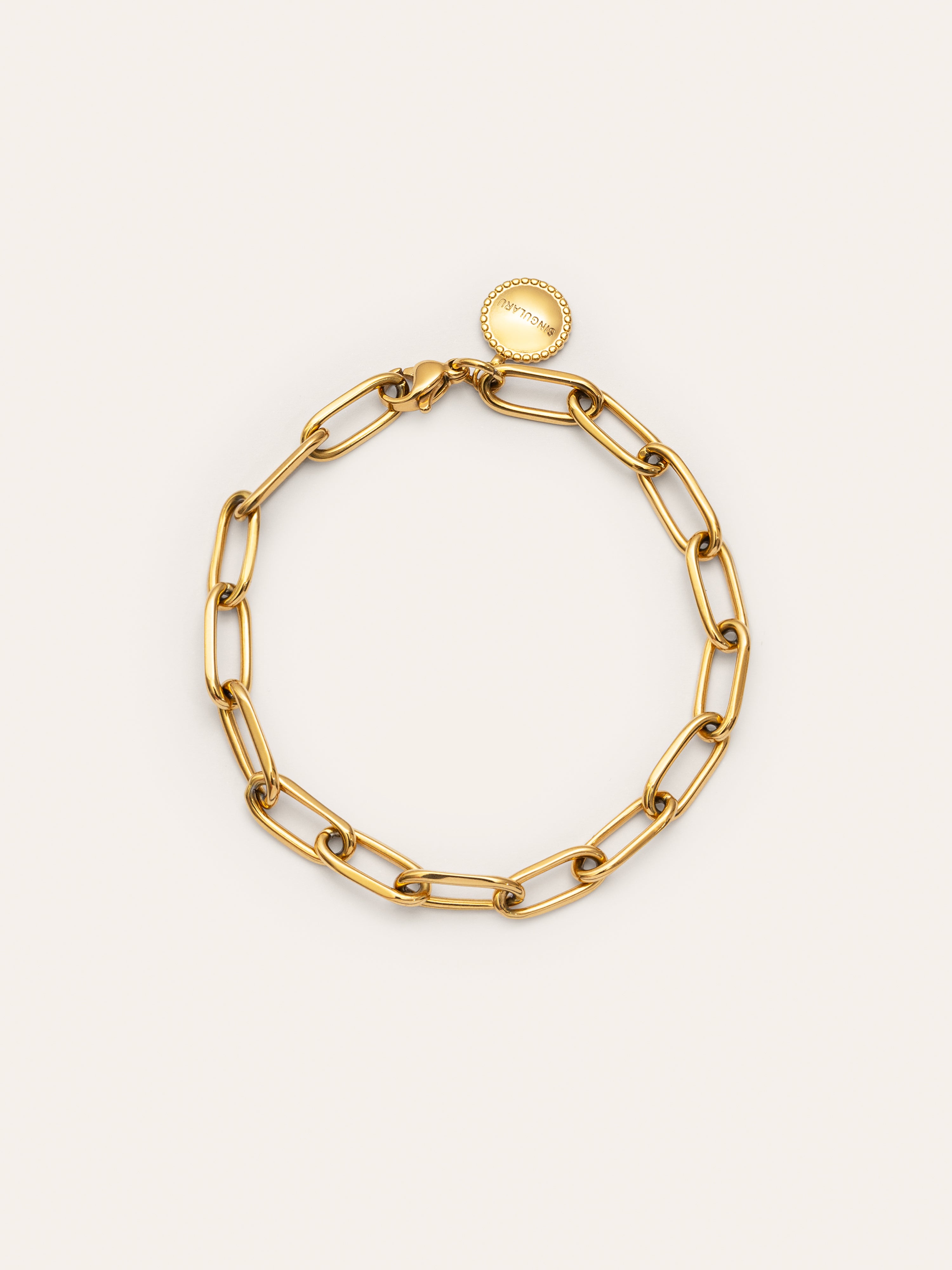 Link Stainless Steel Gold Bracelet