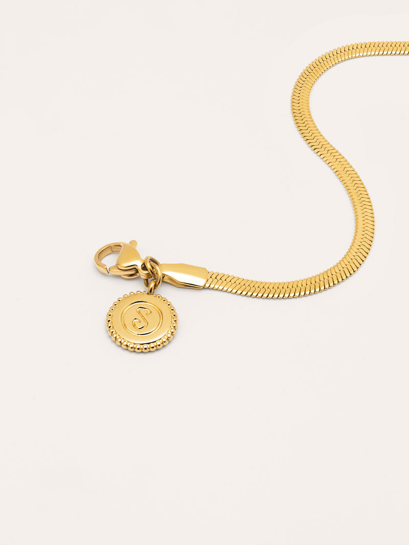 Bracelet Lisse S Acero Baño Oro