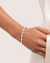Bracciale Doppio Lisse Twister Acciaio - puesto en modelo