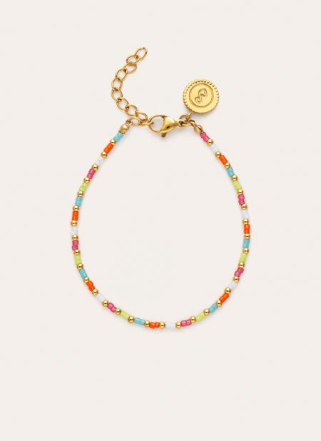Pulsera Lumi Colors Acero Baño Oro