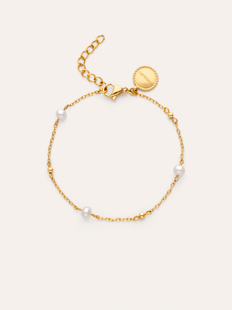 Bracciale Bahia Pearls Acciaio placcato oro