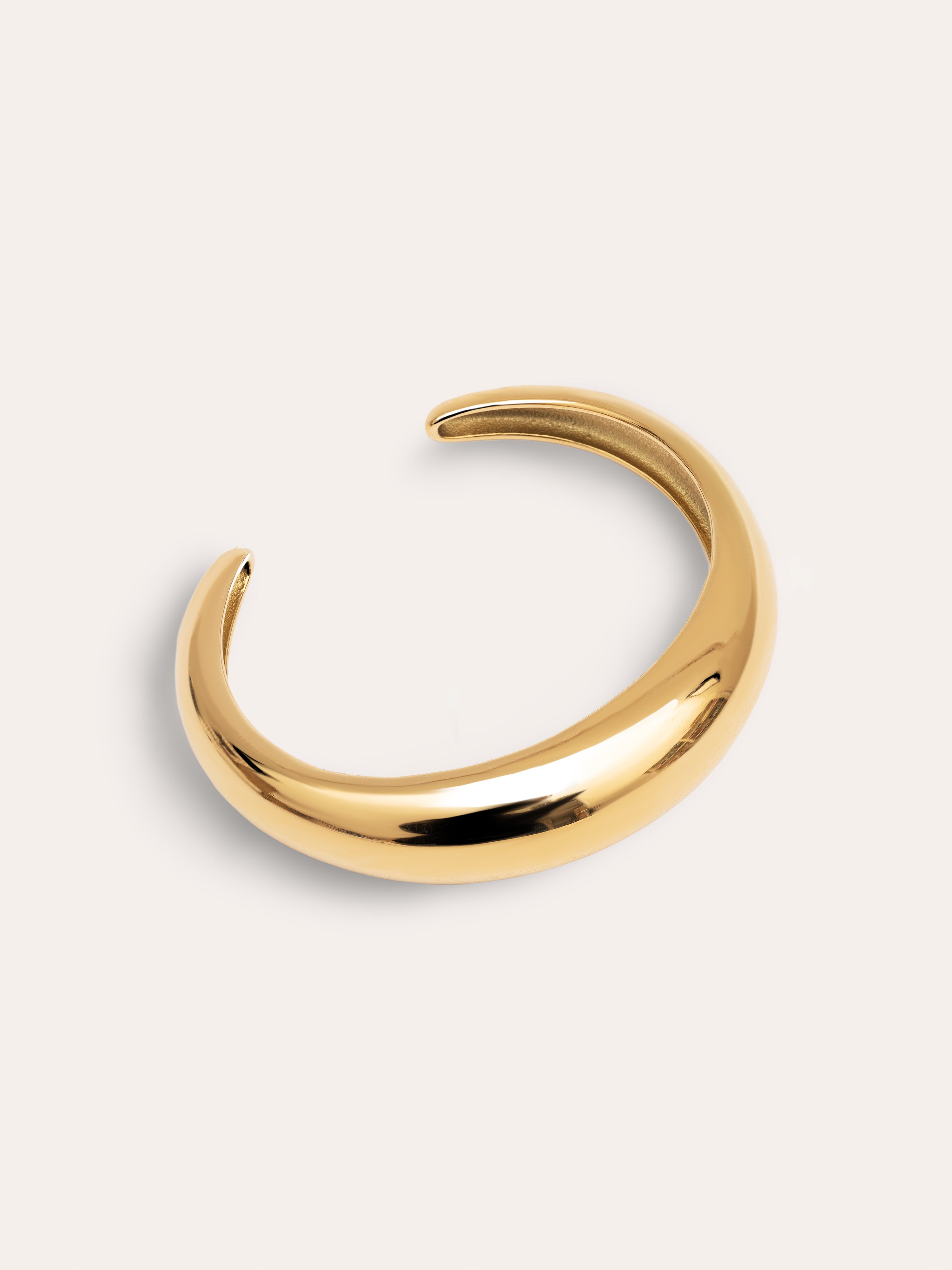 Brazalete Moon Acero Baño Oro