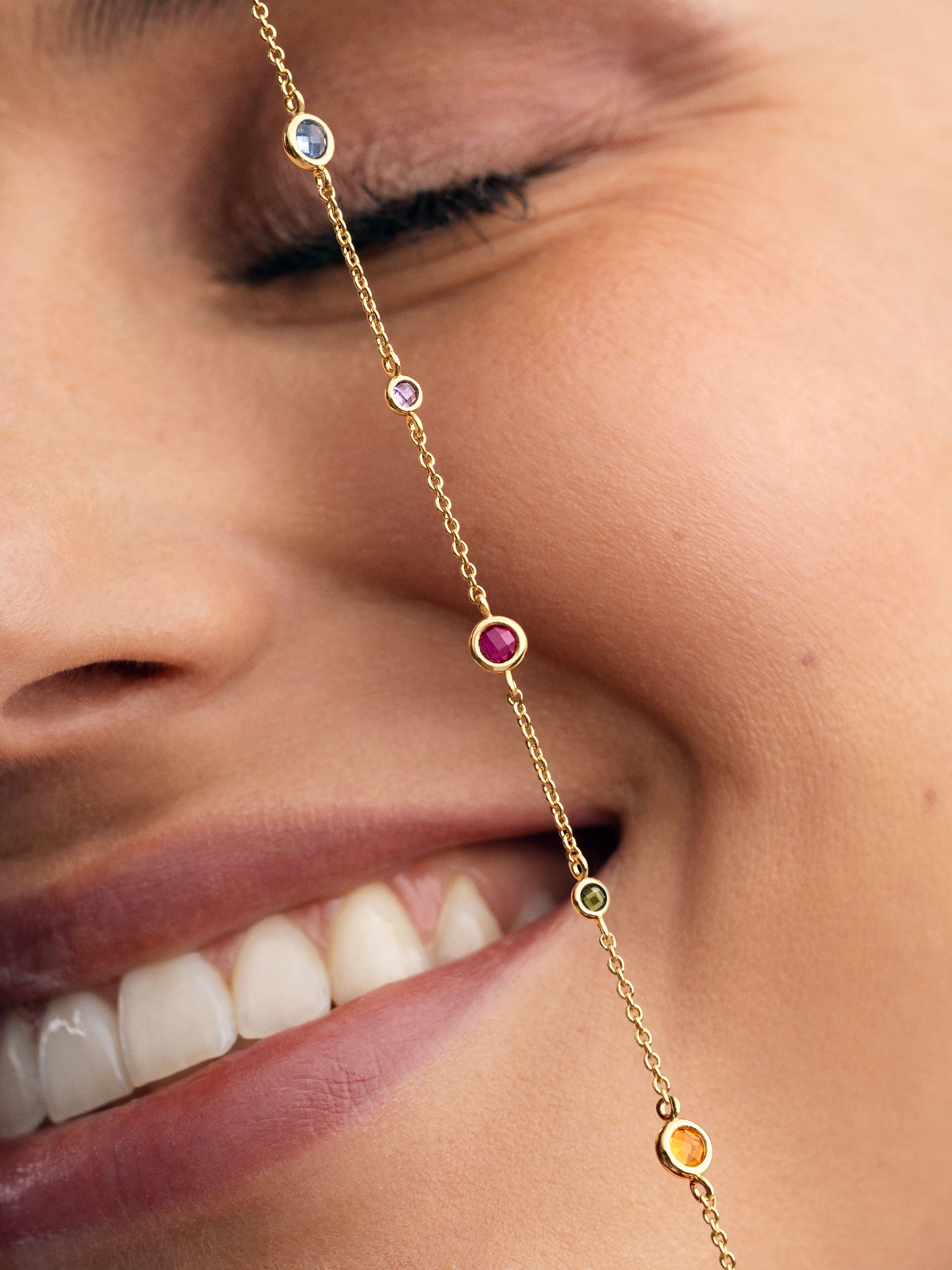 Pulsera New Orbit Multicolor Baño Oro