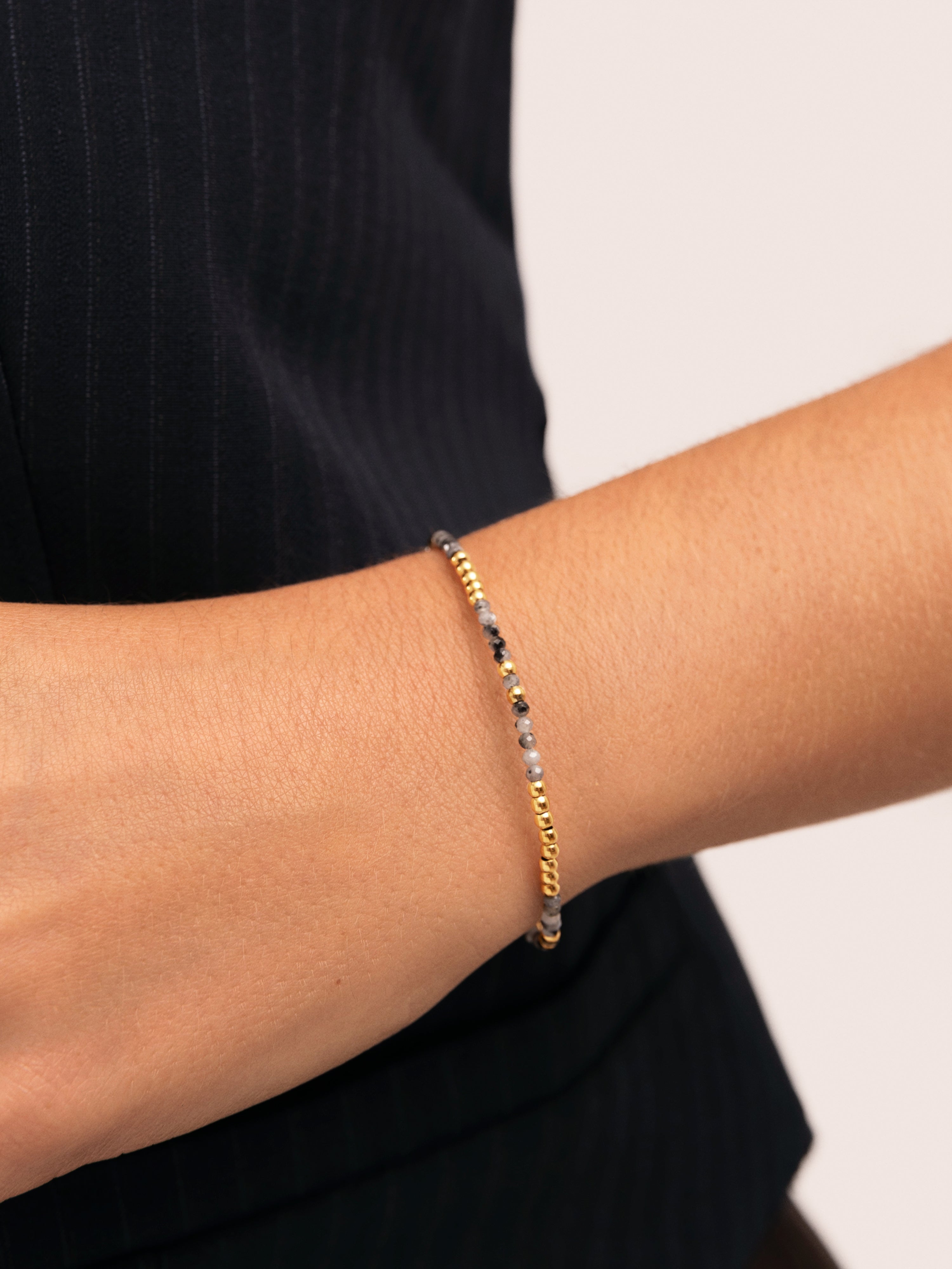 Pulsera Noche Acero Baño Oro