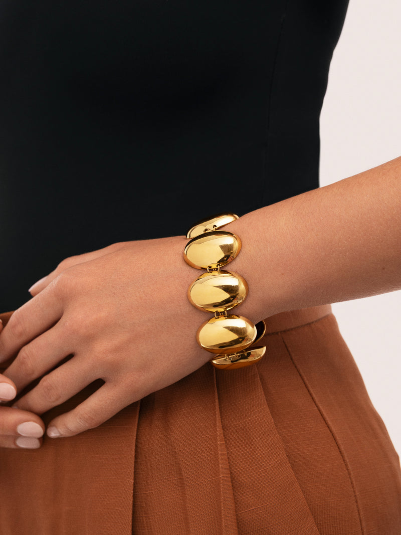 Oceya Steel Bracelet Gold Plated