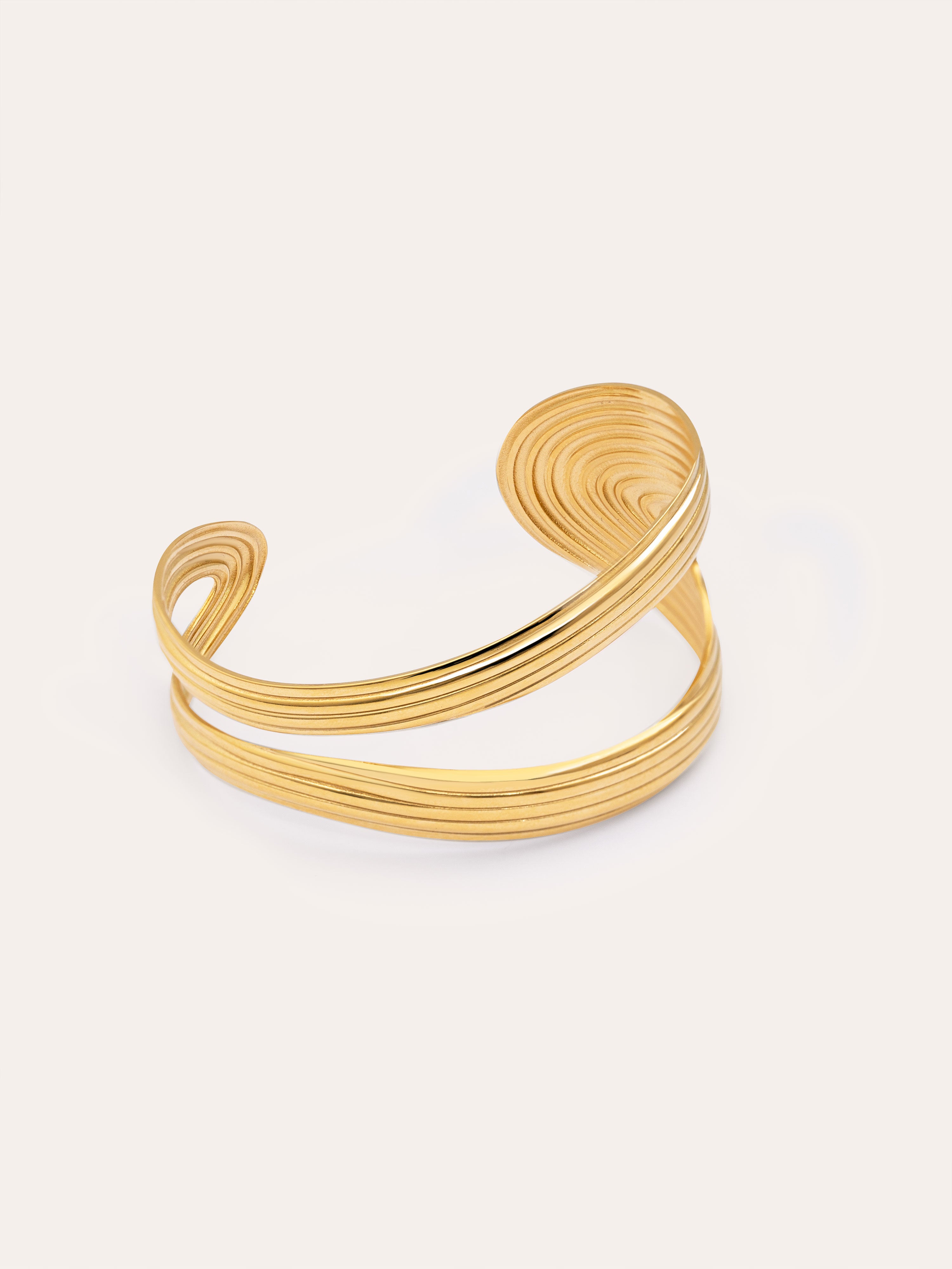 Organic Sea Stainless Steel Gold Bracelet