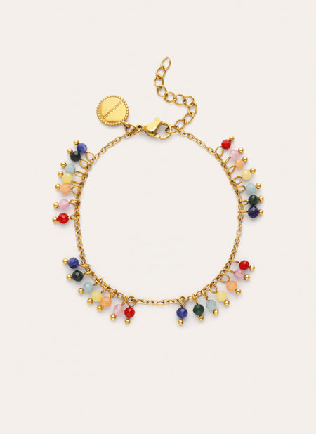 Armband Palmar Colors Stahl Vergoldet mit 18kt Gold