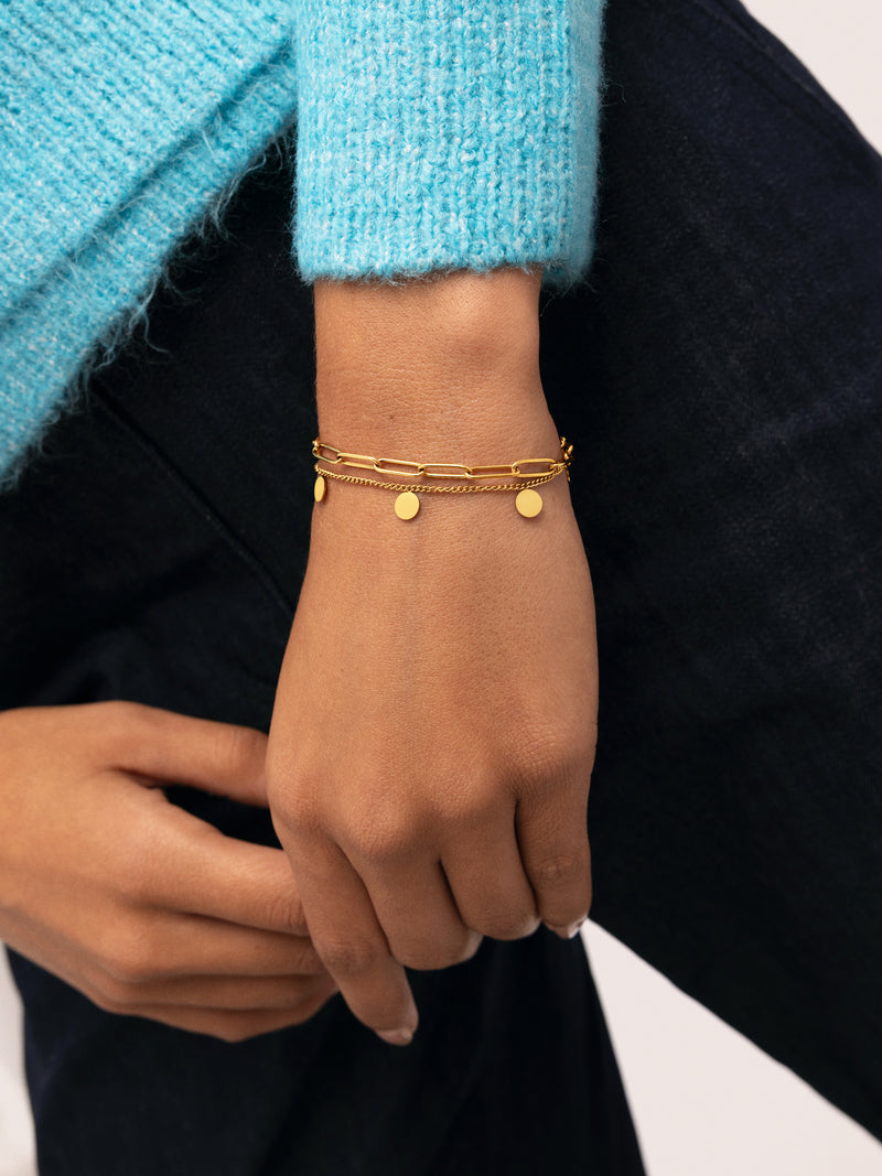 Armband Sienna Staal verguld