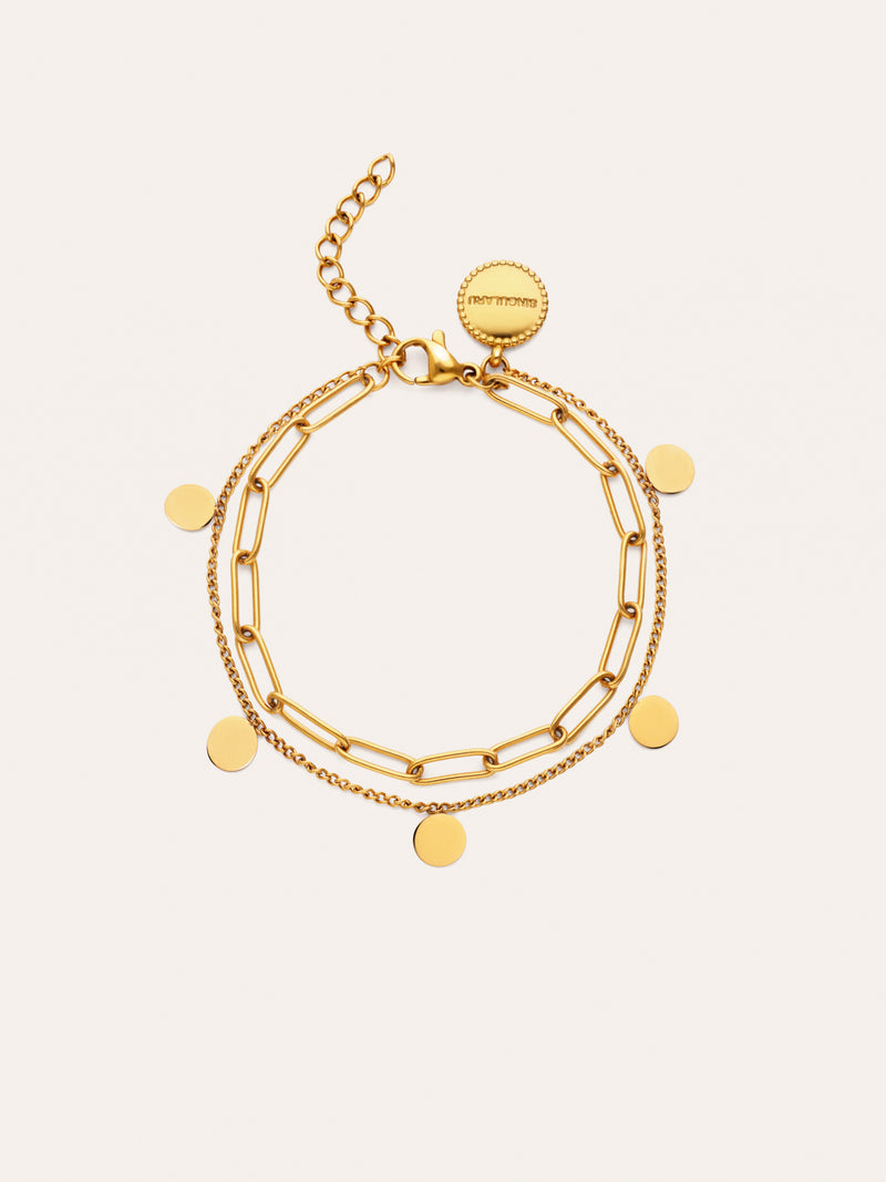 Armband Sienna Staal verguld