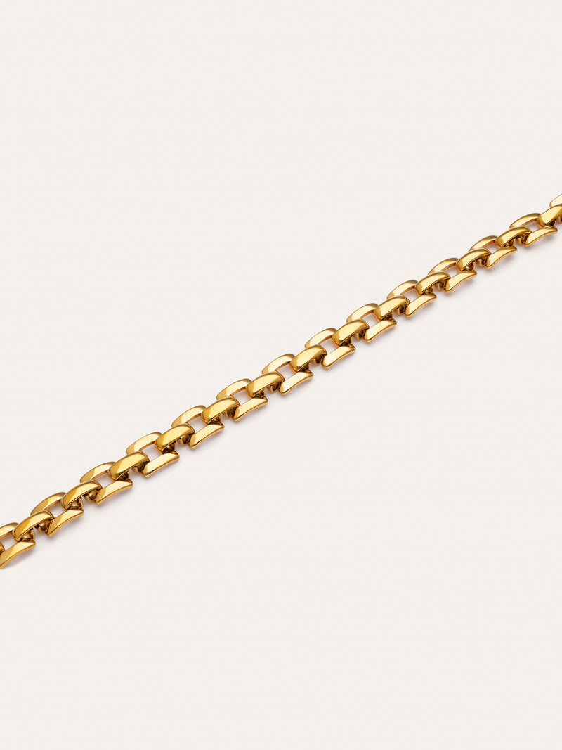 Sierpe Steel Gold Plated Bracelet