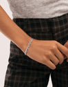Sierpe-Armband aus Stahl - puesto en modelo