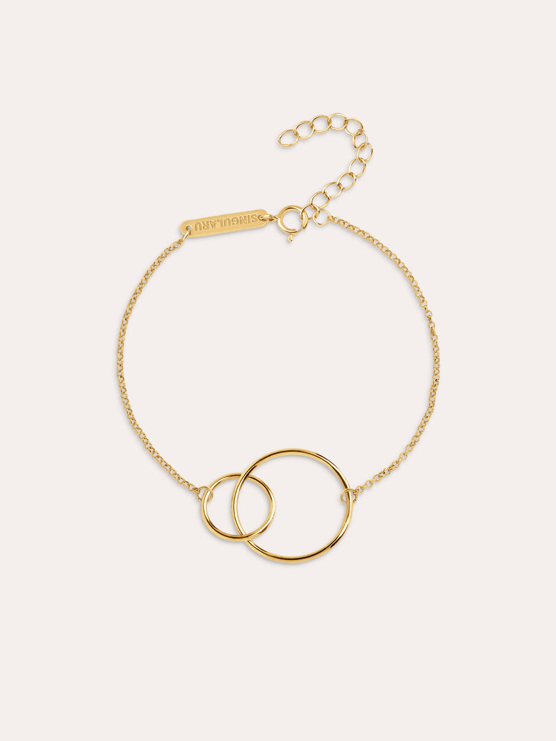Sister Armband Silber, vergoldet