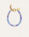 Pulsera Skycolor Stones Acero Baño Oro