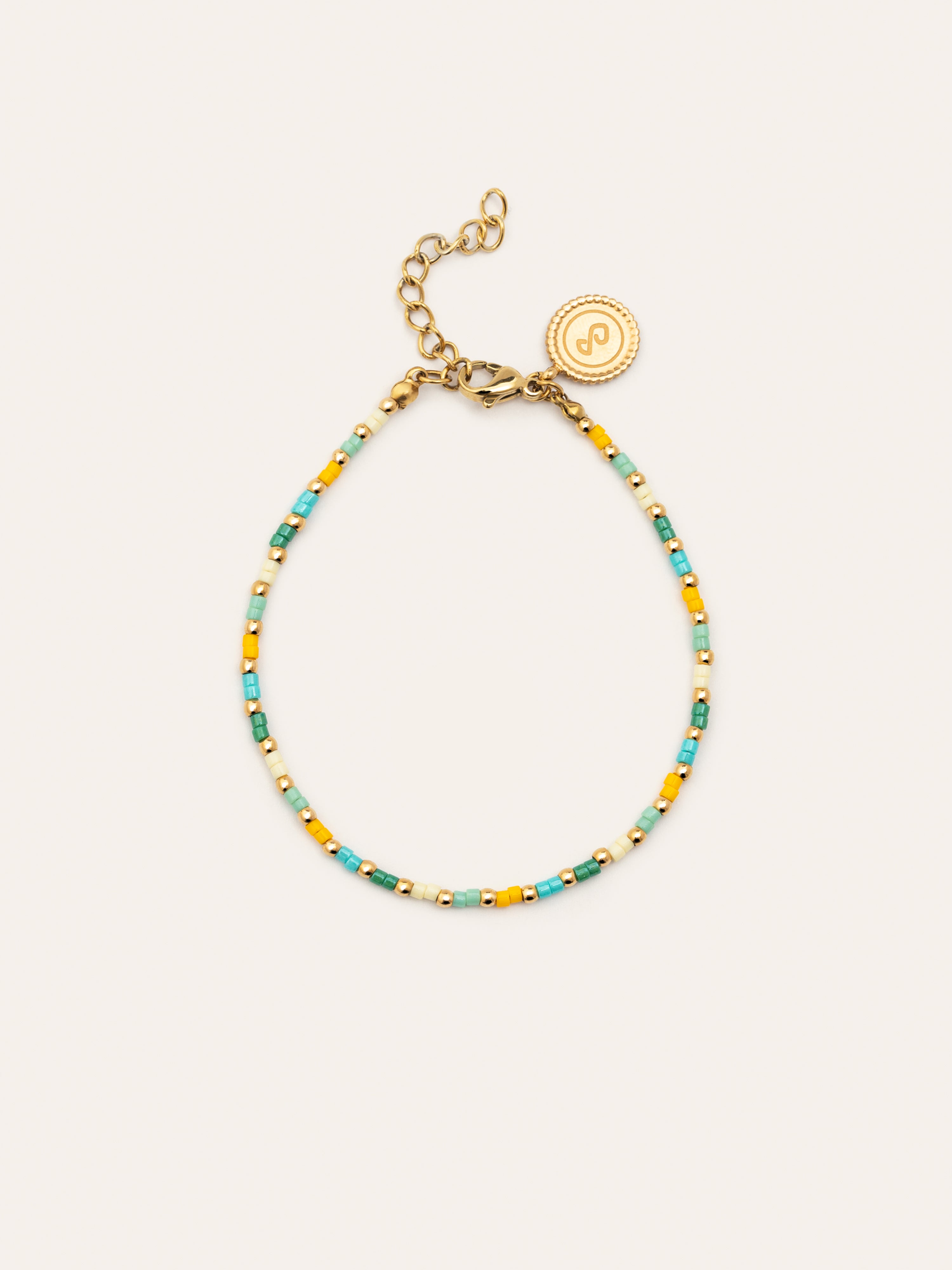 Pulsera Summer Colors Acero Baño Oro