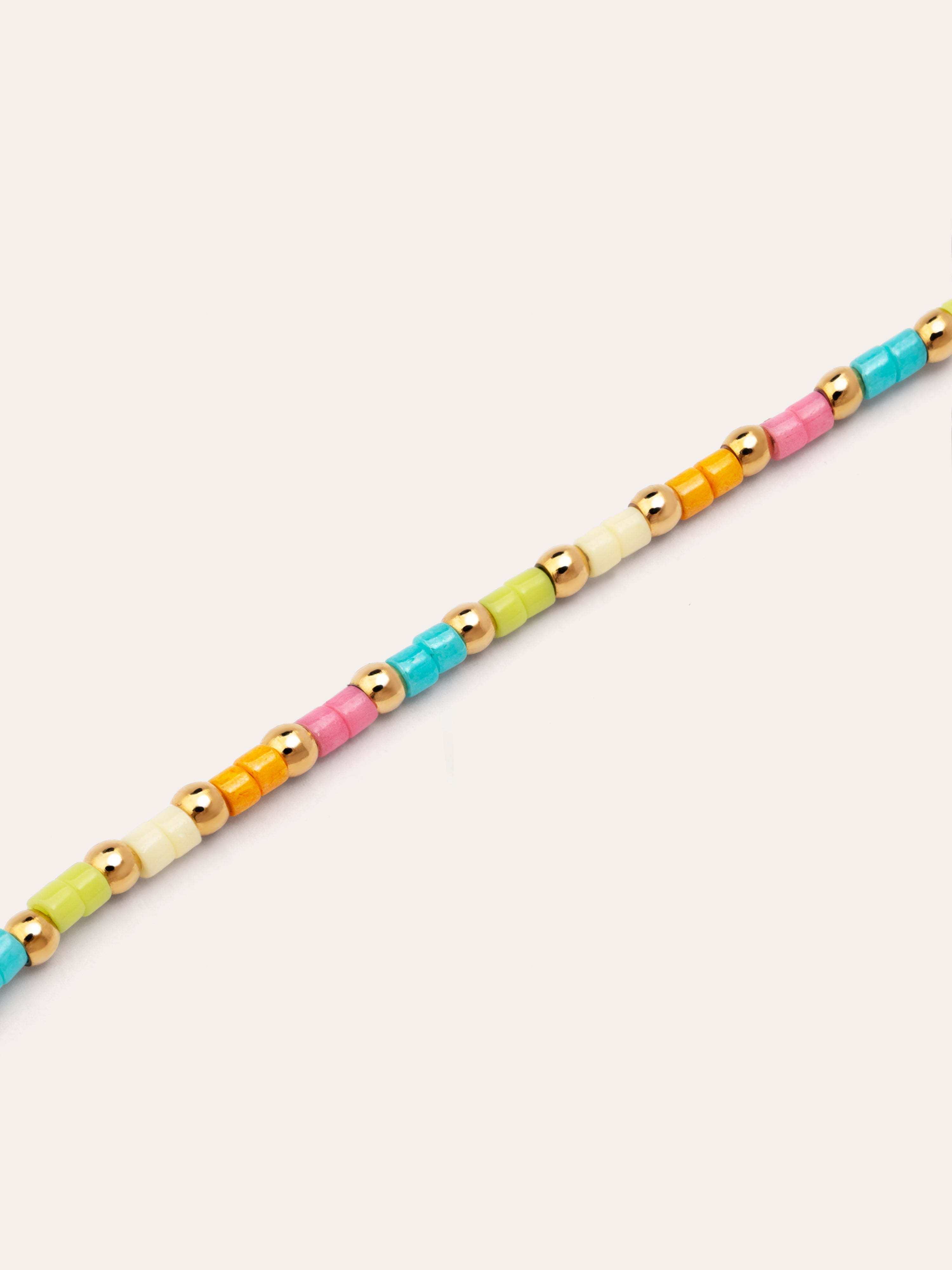 Pulsera Sweet Colors Acero Baño Oro