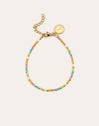 Pulsera Sweet Colors Acero Baño Oro