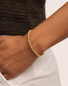 Brazalete Tressia Acero Baño Oro