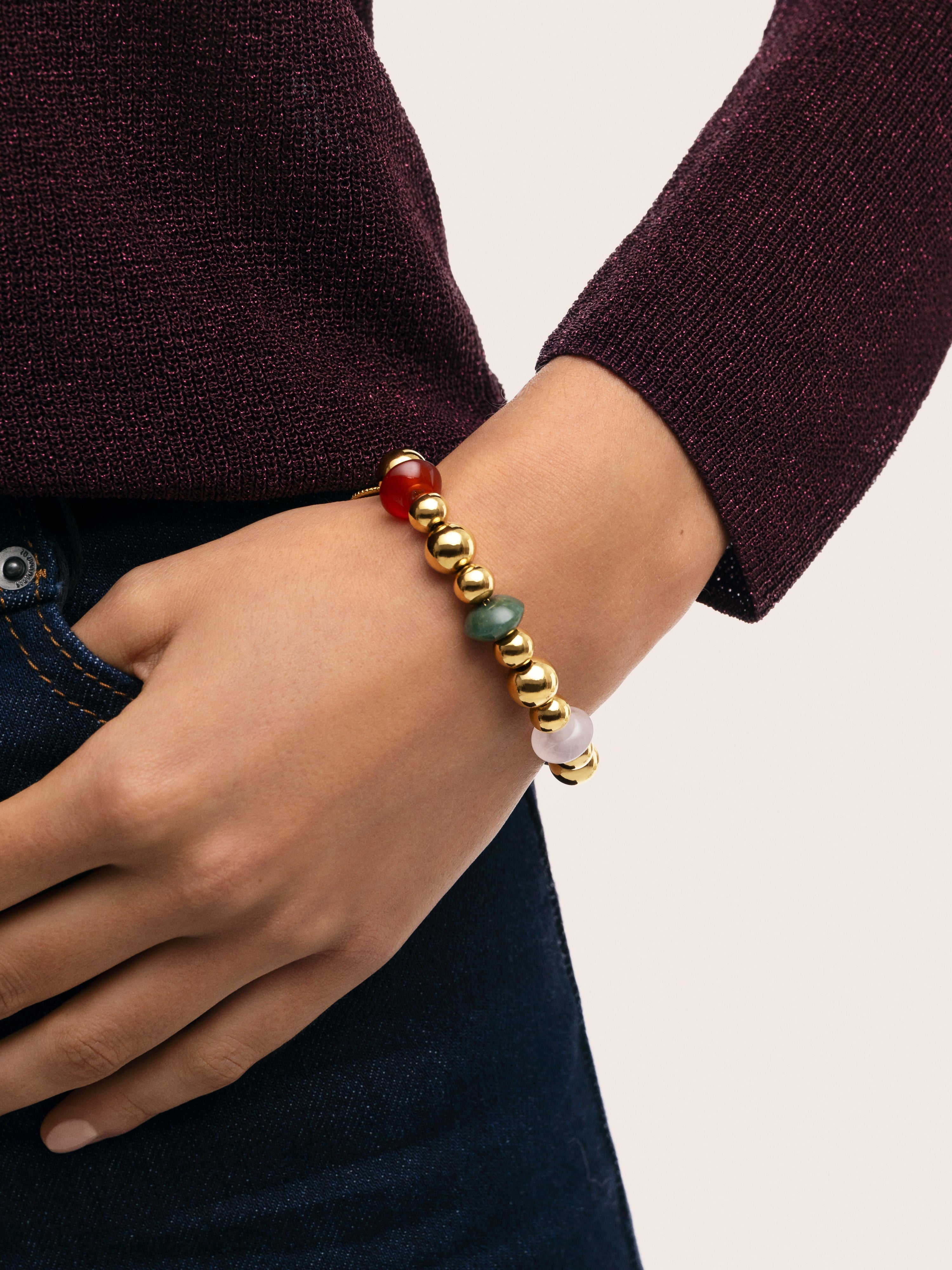 Pulsera Winter Bomb Acero Baño Oro