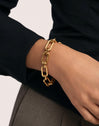 Pulsera Zambia Link Acero Baño Oro