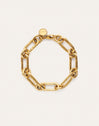 Pulsera Zambia Link Acero Baño Oro