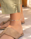 Altea Dots Colors Gold Anklet