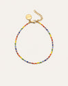 Tobillera Rainbow Acero Baño Oro