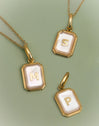 Letter Nacar Gold Personalized Charm