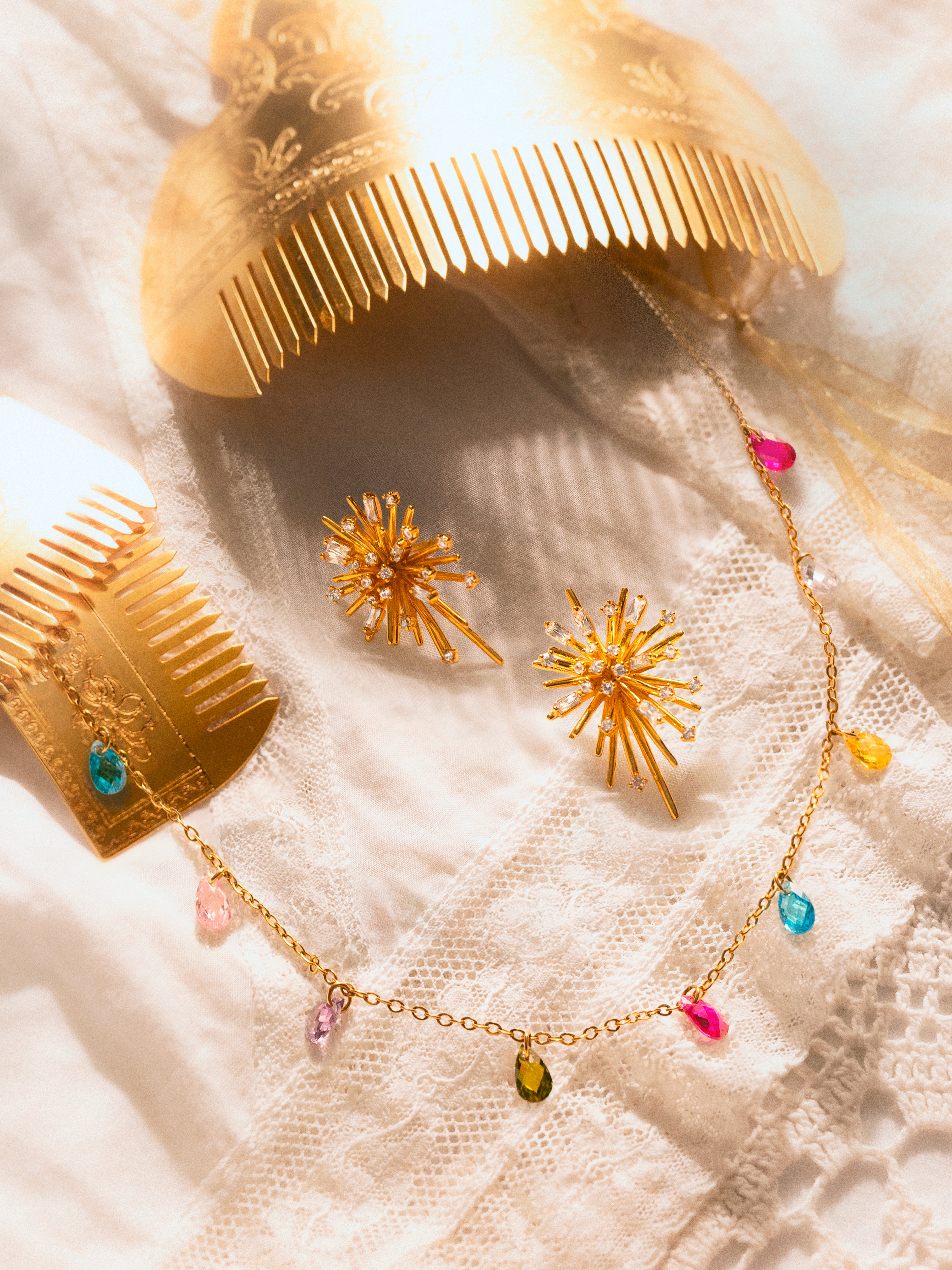 Xiqueta Meua Colors Stainless Steel Gold Necklace