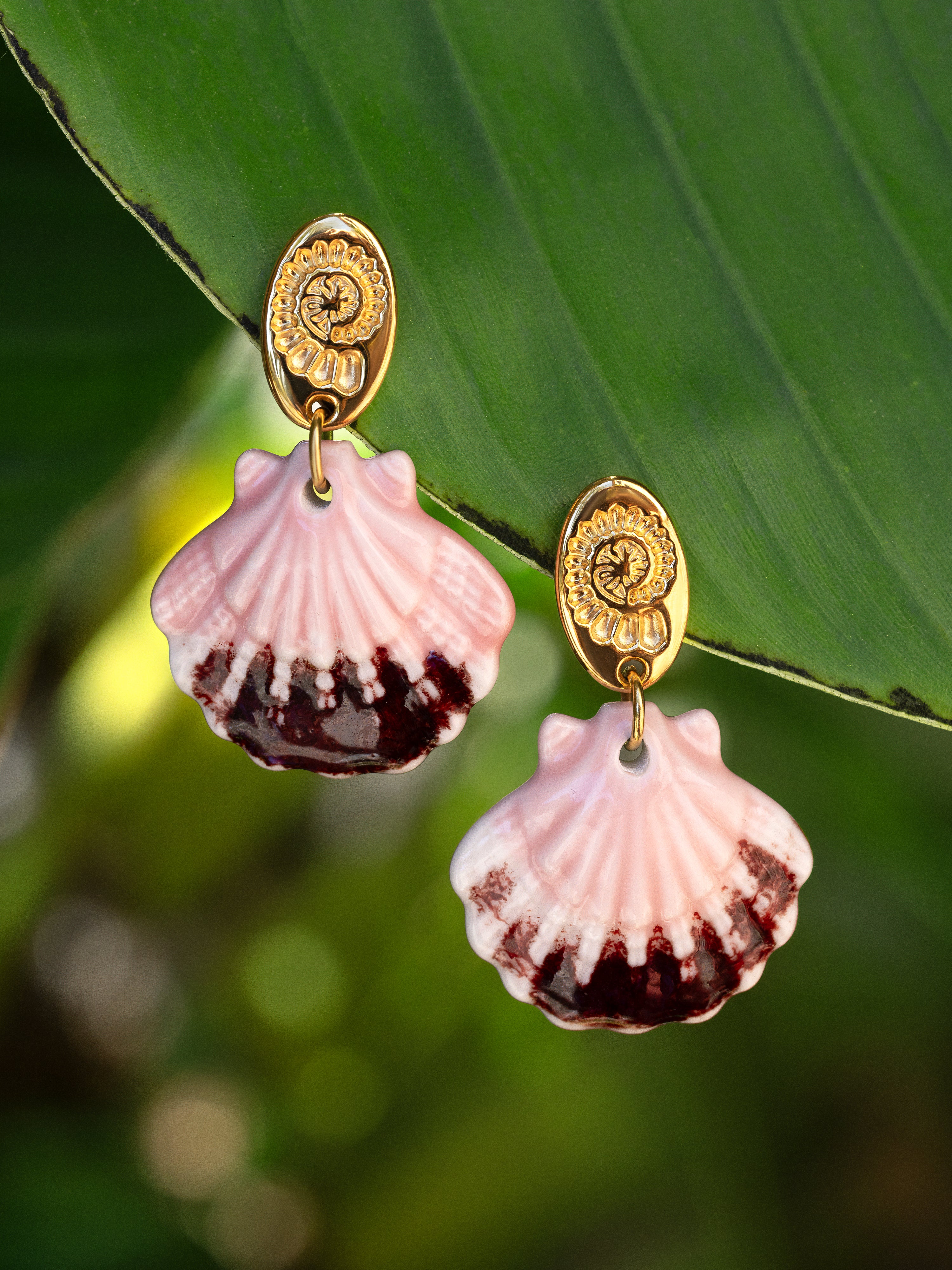 Sira Hoop Earrings Gold Plated Steel
