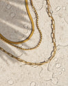 Lisse Stainless Steel Gold Necklace