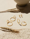 Lake Gold Hoop Earrings