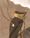 Brazalete Cordelia Acero Baño Oro