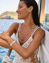 Cleopatra Blanch Steel Bracelet, Gold-Plated
