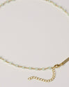 Collar Crystals Jade Plata Baño Oro