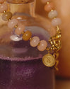 Ambar Stones Stainless Steel Gold Bracelet