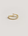 Double Twist Gold-Plated Ring