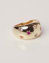 Anillo Bomb Color Stars Baño Oro