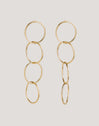 Circles & Circles Stainless Steel Gold Earrings - vista 4