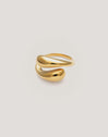 Abraccio Stainless Steel Gold Maxi Ring  - vista 5
